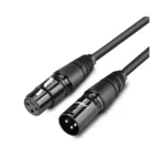UGREEN 20711 Cannon XLR Male to Female Microphone Extension Audio Cable - 3m (Black)