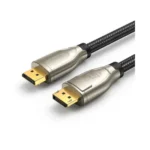 UGREEN AV163 (60843) DisplayPort 1.4 Male to Male Braided Cable with Zinc Alloy Shell (2m) - Black