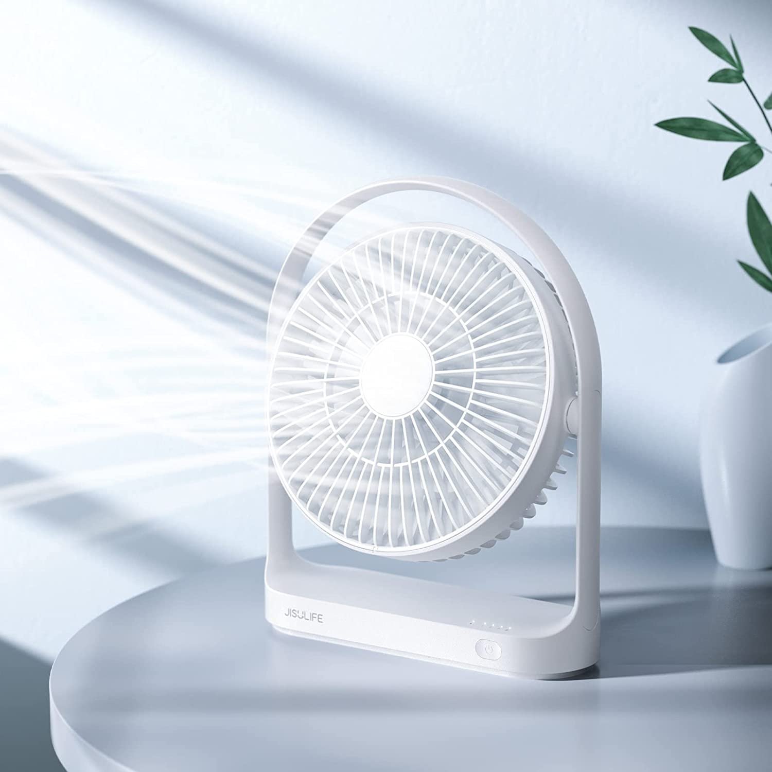 61JML3pdViL._AC_SL1500_-Copy.jpg JISULIFE FA19 USB Portable Rechargeable Desktop Fan 4000mAh - Image 1