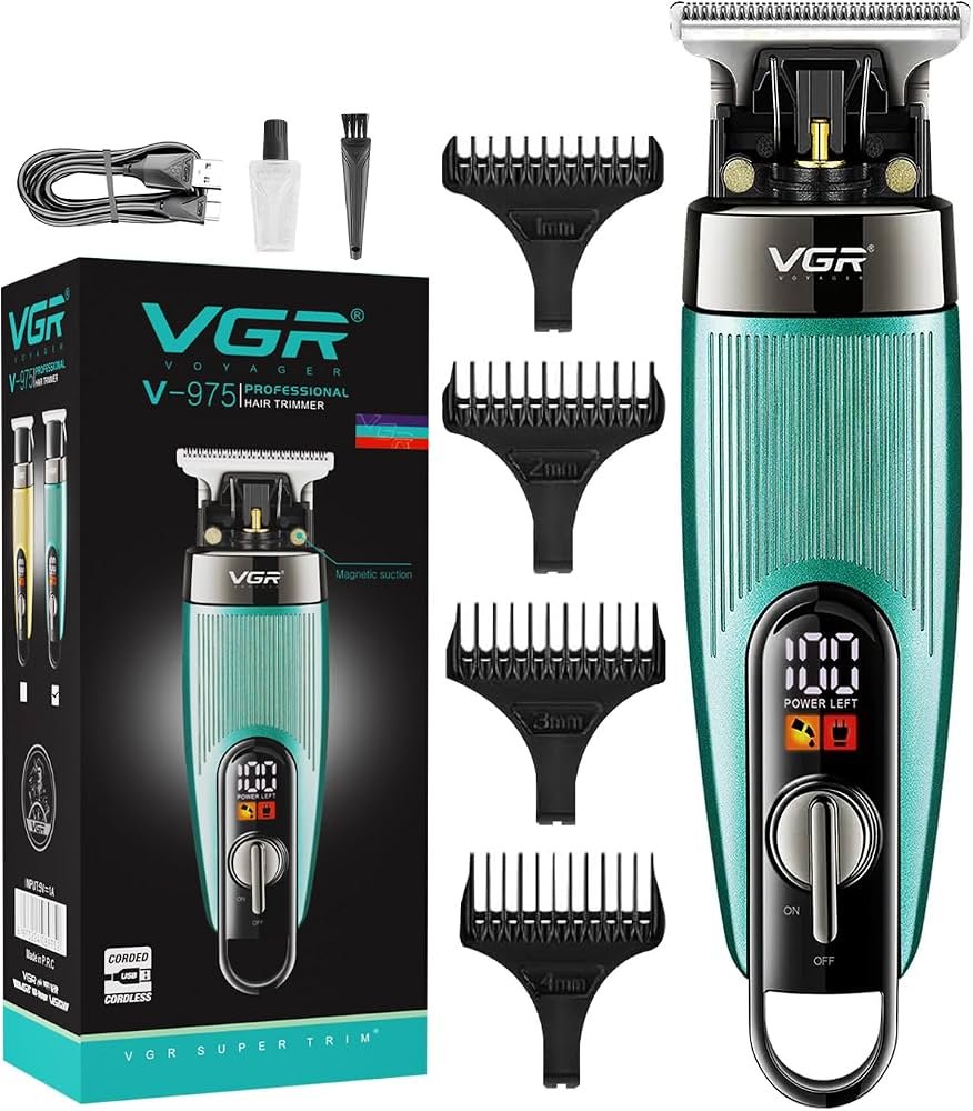 71EWztcPYiL._AC_UF10001000_QL80_.jpg VGR V-975 Professional Hair & Beard Trimmer for Men - Image 1