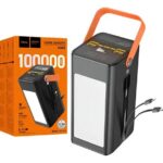 Hoco DB49 100000Mah Large Capacity Power Bank with Cable