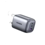 UGREEN Nexode 90663 65W 3-Port USB-C & USB-A GaN Fast Wall Charger UK Plug (Space Gray)
