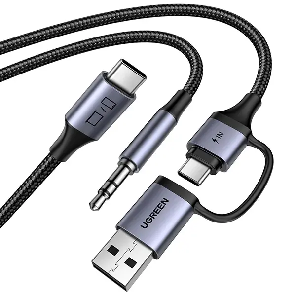 CM772-45009-600x600-1.webp UGREEN 45009 CM772 USB-C to 3.5mm Audio and Charging 2-in-1 Adapter Cable - Image 1
