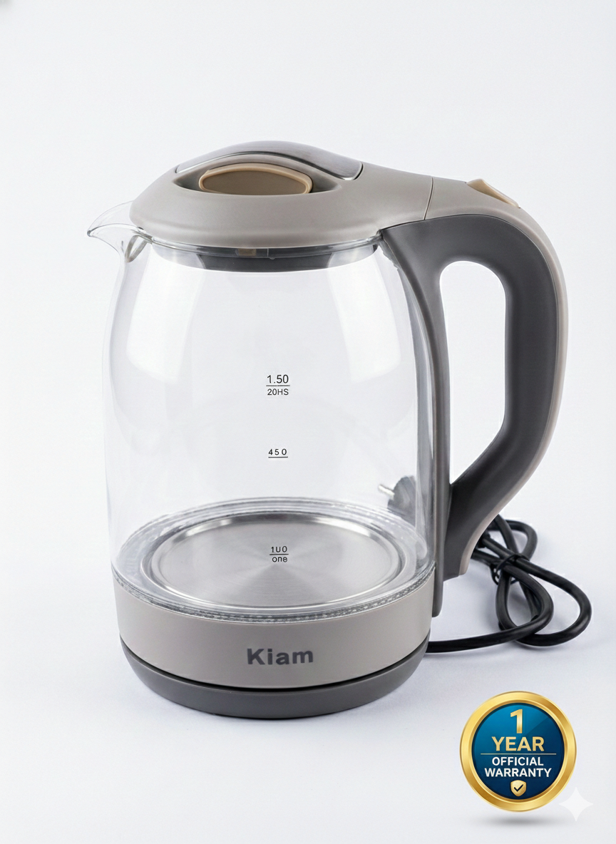Gemini_Generated_Image_np78msnp78msnp78.png Kiam BL-002 Glass Electric Kettle: 1.8L - Image 1