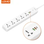 LDNIO SC5319 Multi Socket Extension Lead with 5 AC 3 USB Power Socket Plug Extender 2M