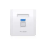 UGREEN 80180 NW144 Single-Port RJ45 Ethernet Wall Plate - 1 Pack