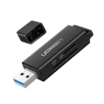 UGREEN 40752 USB 3.0 to SD and TF Dual Slot Memory Card Reader (Black)