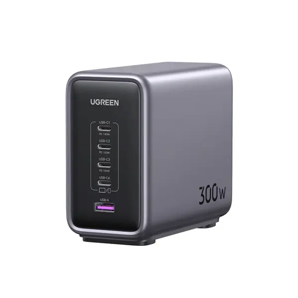 UGREEN-CD333-90903B-Nexode-300W-5-Port-GaN-Fast-Charger-600x600-1.webp UGREEN 90903B Nexode 300W 5-Port PD GaN Fast Charger EU - Image 1