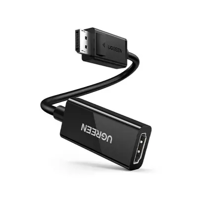 UGREEN-MM137-70694-4K60Hz-DisplayPort-to-HDMI-Adapter-400x400-1.webp UGREEN MM137 (70694) DisplayPort Male to HDMI Female 4K 60Hz Adapter (25cm) - Black - Image 1
