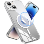 UGREEN 25396 Crystal Transparent Magnetic Protective Case for iPhone 15 6.1-inch Clear