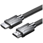 UGREEN HD140 (70320) Ultra High-Speed 8K Braided HDMI Male to Male Cable with Zinc Alloy Shell (1.5m) - Space Gray