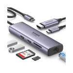 UGREEN 60515 USB-C Multifunction 7-in-1 Adapter with Ethernet Interface (Space Gray)