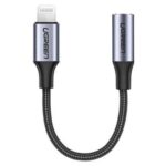 UGREEN 30756 Lightning Male to Female Extension Round Braided Cable (10cm, Black)