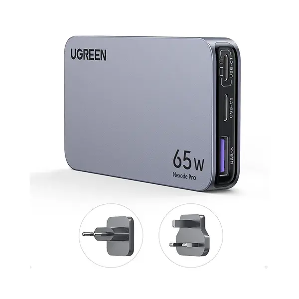 X753-25356-2-600x600-2.webp UGREEN 25356 Nexode Pro 65W 3-Port GaN Ultra-Slim Fast Charger - Image 1