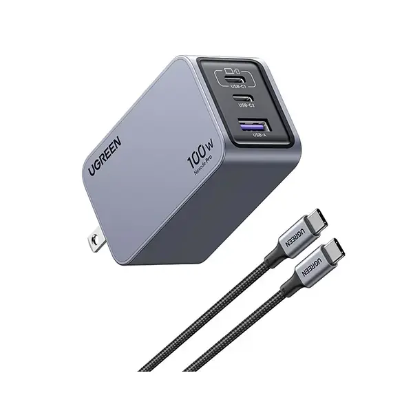 X757-25873-600x600-1.webp UGREEN 25873 Nexode Pro 100W 3-Port GaN Fast Charger Set US - Image 1