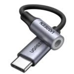UGREEN AV142 (30632) USB Type C to 3.5mm Female Audio Cable 10cm (Gray)