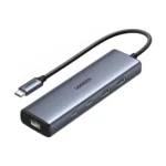 UGREEN 45320 6-in-1 USB-C 3.2 to USB-A & USB-C Ethernet Adapter (Space Gray)