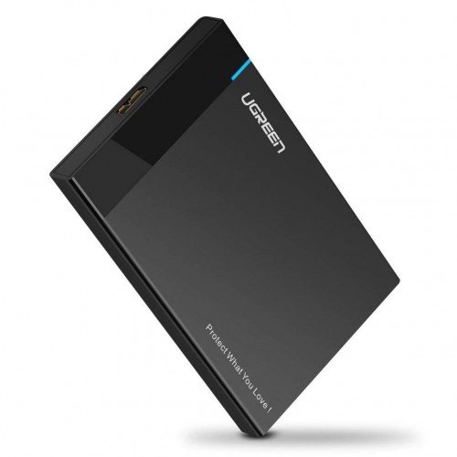 hard-drive-box-1-500x500-1.jpg UGREEN 30848 US221 USB 3.0 to 2.5-Inch SATA Hard Drive Enclosure - Image 1