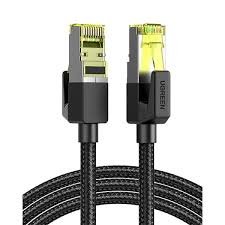 images-13.jpg UGREEN 80420 Cat 7 Shielded Round Ethernet Cable with Braided Mesh 0.5m #NW150 - Image 1