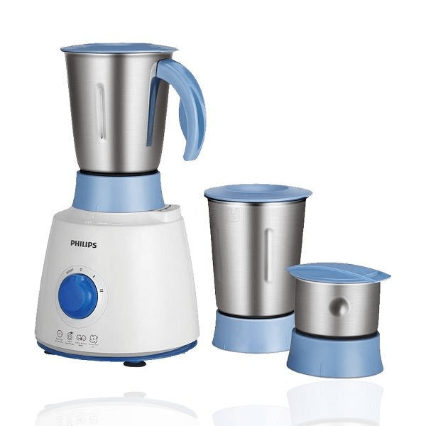 mixer_grinder_hl7610.png Philips Mixer Grinder HL7610/04 | 500W – (White And Blue) - Image 1