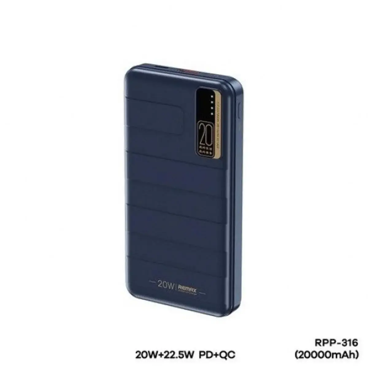 product_11191_main-Copy.webp Remax RPP-316 Noah Series 22.5W 20000mAh PD20W+QC Fast Charging Power Bank - Image 1