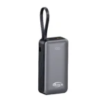 Moxx 10000mAh 22.5W Fast Charging Power Bank with Built-in Type-C & Lightning Cables