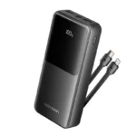 Vention FHPB0 20000mAh 22.5W Fast Charging Power Bank with Built-in USB-C & Lightning Cables