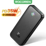Rocoren Pro Max 20000mAh 35W Two-Way Fast Charging Power Bank with Digital Display