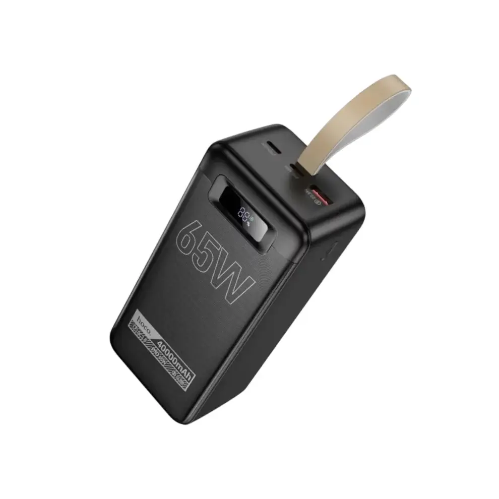 product_14736_main.webp Hoco DB82 40000mAh 65W High-Output Laptop Power Bank with Digital Display - Black - Image 1