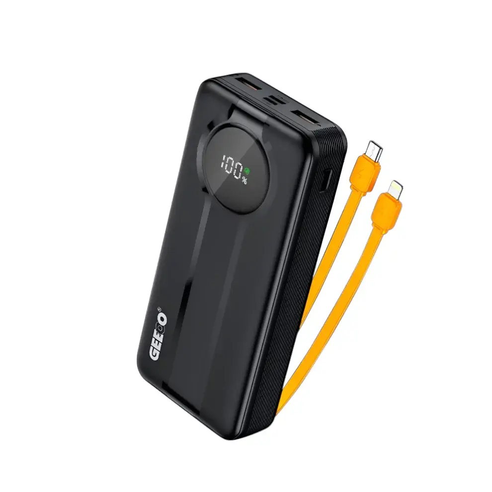 product_14777_main.webp Geeoo P600 20000mAh 22.5W Fast Charging Power Bank with Built-in Cable Matrix - Image 1
