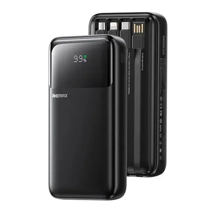 product_14915_main.webp Remax FCP-2 20000mAh Power Bank with 4 Built-in Dual-Mode Fast Charging Cables - Image 1