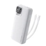 Vention 22.5W 20000mAh Power Bank with Built-in USB-C & Lightning Cables (I15wb-v2) – Black