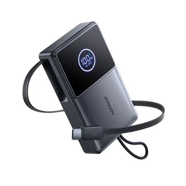 product_1764223298_6927e9420decd.webp Joyroom JR-PR1 10000mAh 22.5W Retractable Power Bank with Built-in Dual Fast Charging Cables - Image 1