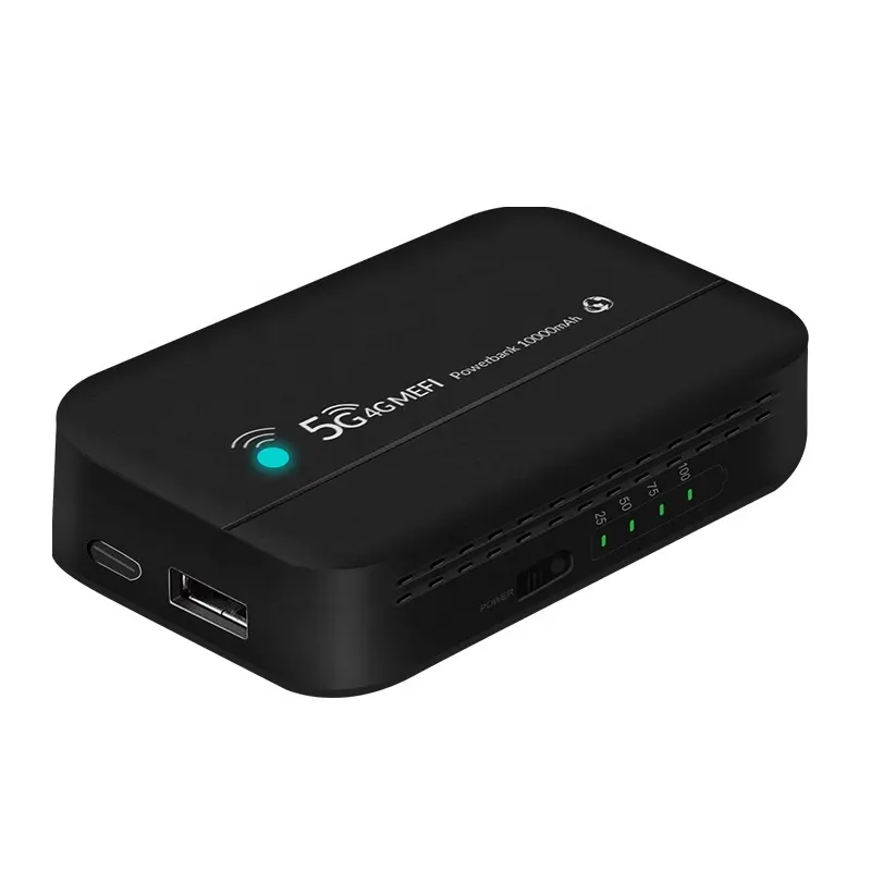 product_1772877422_69abf66e47261.webp PW100 Power Bank 4G Pocket Router 10000mAh Battery 300Mbps Wi-Fi Hotspot - Image 1