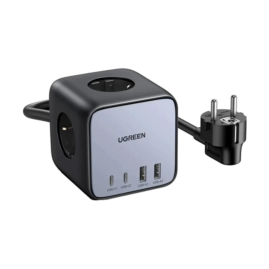ugreen-diginest-cube-cd268-60113-dual-usb-dual-11747896098-1.webp UGREEN 60113 CD268 DigiNest Cube GaN 65W 7-in-1 Charging Station - EU Plug - Image 1