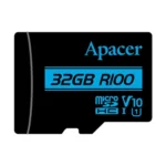 Apacer R100 MicroSDHC UHS-I U3 V30 A1 32GB Class-10 Memory Card with Adapter (AP32GMCSH10U8-R)