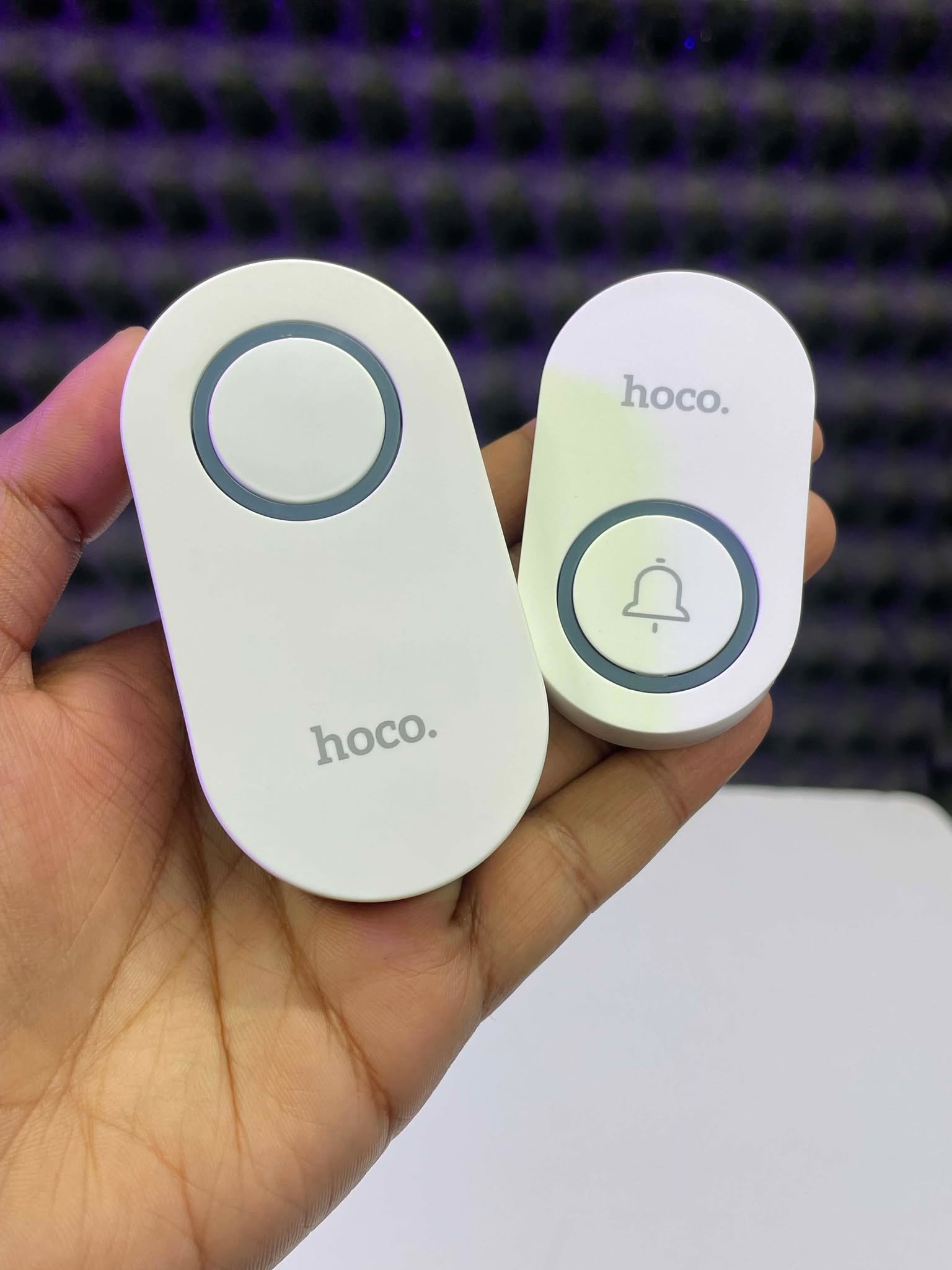 768420350_1734184861238704_5457678677482189953_n.jpg Hoco HI25 Low-Power Wireless Doorbell Set - Image 1