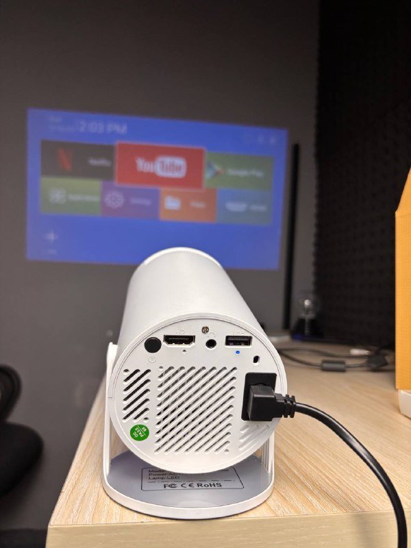 a5b62f09-8738-4184-8a9b-a4f4063f1135.jpg HY300 Smart Projector with Android TV 11.0, 5G WiFi & Bluetooth - Image 1